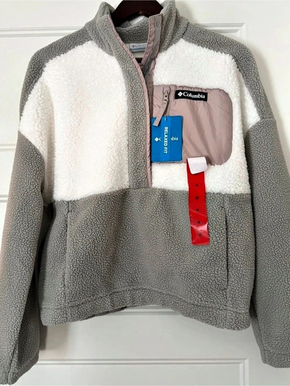 Columbia Women's Panorama Sherpa Snap Fleece Pullover Jacket Panorama Sherpa